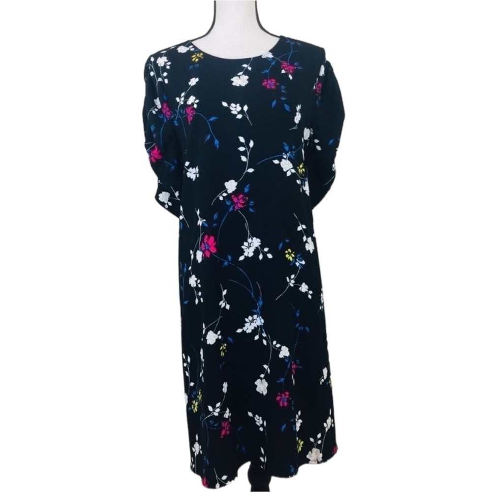 NWOT Halogen Floral Dress. Multi. Sz. 1